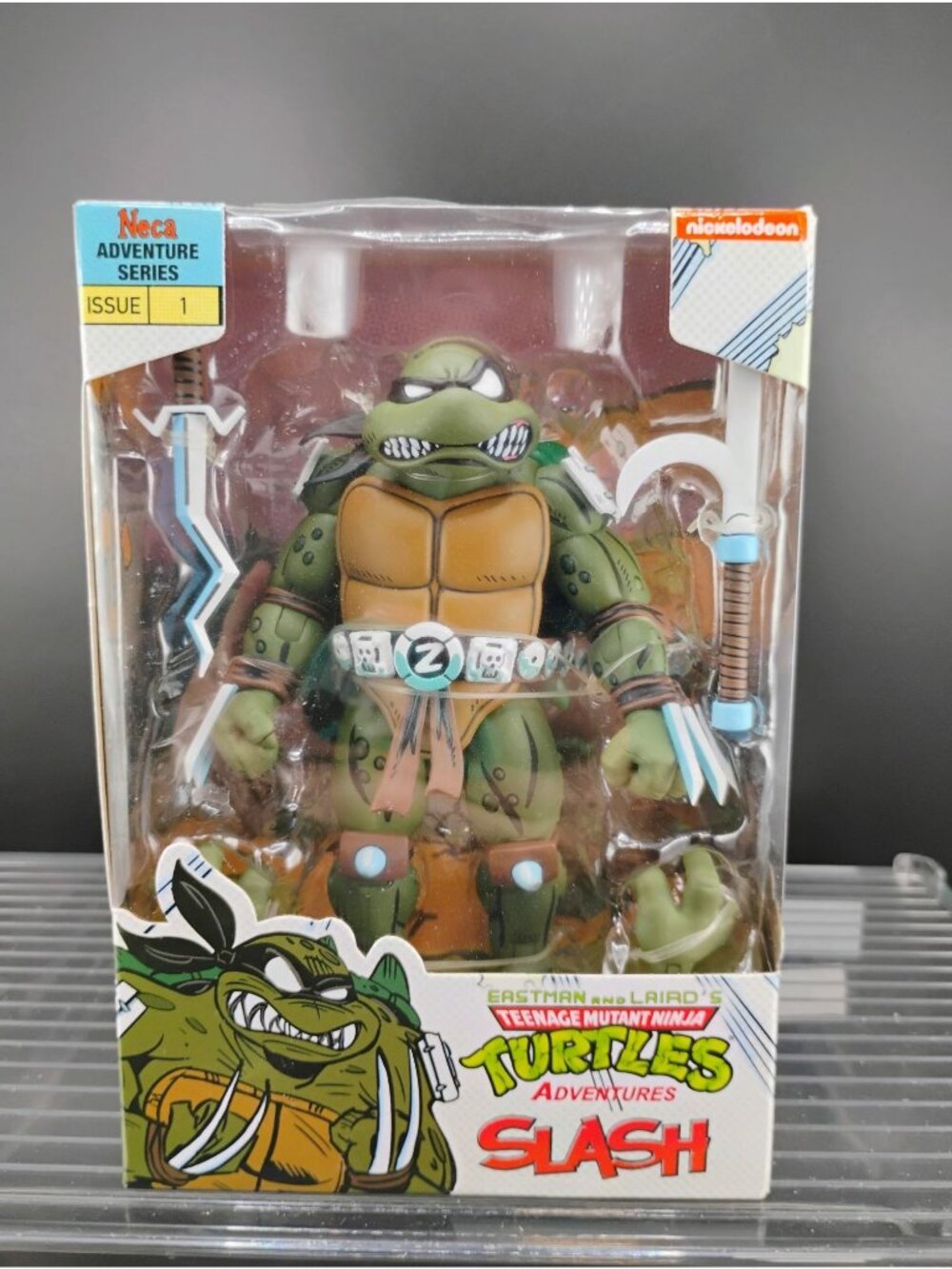 Eastman & Lairds TMNT Adventures Slash NECA Figure Sealed